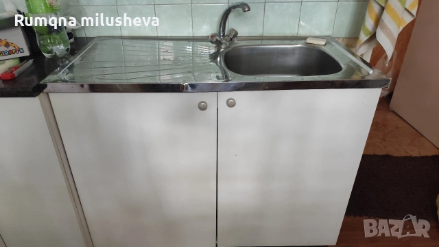 Бели кухненски шкафове , снимка 6 - Шкафове - 55163311