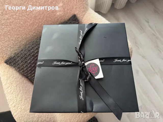 Мече от рози InLove 40 см с кутия, чисто ново, подарък, снимка 4 - Декорация за дома - 55493798