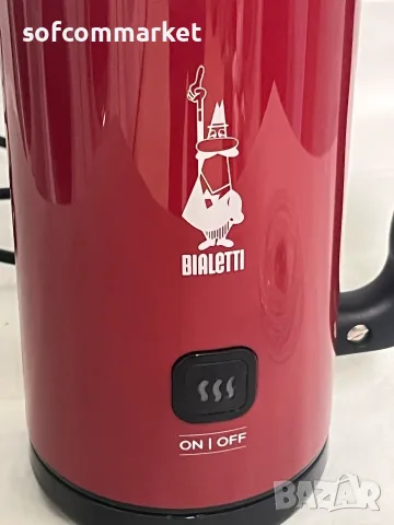 Електрически пенообразувател за мляко Bialetti MKF02 Rosso (Отлично състояние), снимка 4 - Кафемашини - 55653888