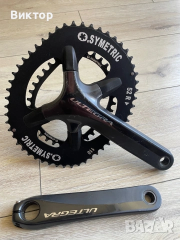 Шосейни курбели Shimano Ultegra 6800, плочи Osymetric 52/36 зъба