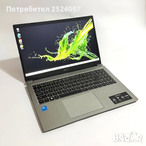 Acer Aspire Lite 15/Core 3/16GB DDR5/512GB NVMe/Гаранция, снимка 2 - Лаптопи за работа - 54467389