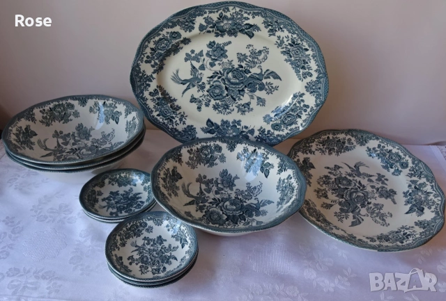 Винтидж големи купи, овални плата  Enoch Wedgwood 