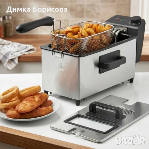 Електрически фритюрник, снимка 6 - Фритюрници - 53974070