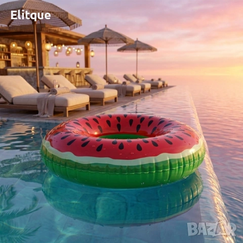 Надуваем пояс Диня 120 см – здрав PVC, атрактивен летен дизайн за плаж и басейн, снимка 7 - Други стоки за дома - 54219630
