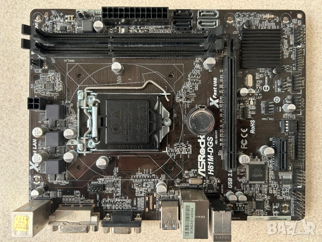 Дънна платка Asrock H81M-DGS, снимка 8 - Дънни платки - 54419486