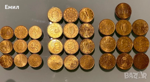 3 лота от Евро монети, снимка 3 - Нумизматика и бонистика - 54230990