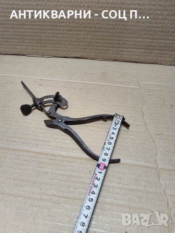 Соц Стари Чапраз Клещи. НОМЕР 1732., снимка 12 - Антикварни и старинни предмети - 53952250