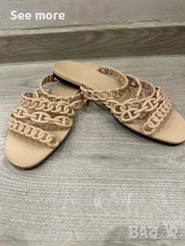 Hermès Rivage чехли екрю 40, снимка 2 - Сандали - 52720570