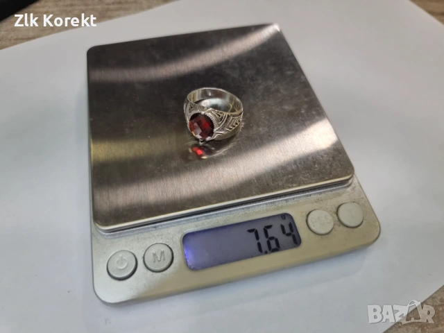 Мъжки сребърен пръстен, снимка 11 - Пръстени - 54766928