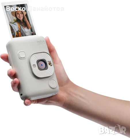 Хибриден фотоапарат за моментални снимки Fujifilm INSTAX Mini LIPLAY, снимка 2 - Фотоапарати - 55462734