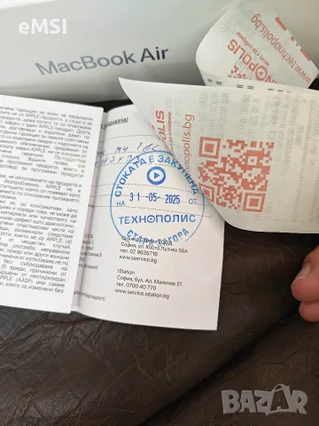 Macbook Air M4 16 256 Sky Blue, снимка 3 - Лаптопи за работа - 55402479