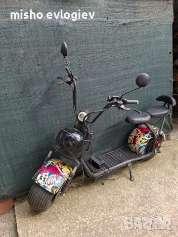Електрически скутер BIG CITY HARLEY X7 ULTRA 1500W 60V 13Ah с LED фарове зарядно, каска и жилетка 50, снимка 2 - Скейтборд, ховърборд, уейвборд - 54566063