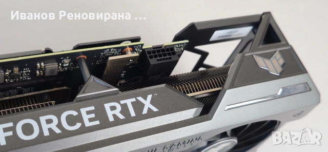 Видео карта Asus RTX TUF 4070ti 12GB GDDR6X Nvidia GeForce, снимка 6 - Видеокарти - 54560476