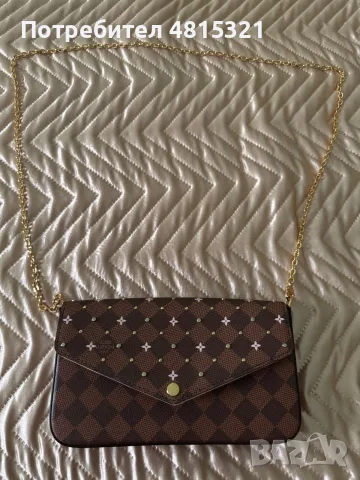 Louis Vuitton Felicie Pochette Flower Printed Studded Damier Limited edition.