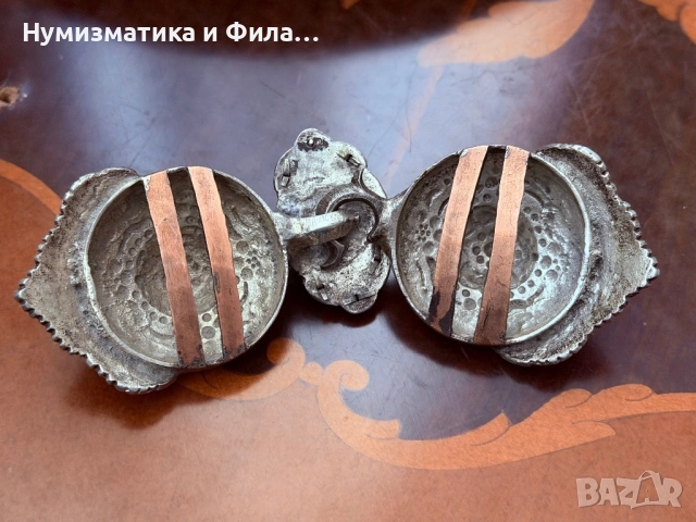 Сребърни момински пафти с филигран от Карлово/ Дъбене, снимка 6 - Антикварни и старинни предмети - 54740739