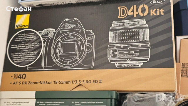 Nikon D40 тяло, снимка 5 - Фотоапарати - 54402278