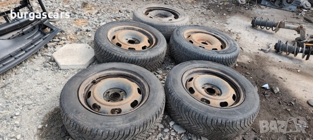 Железни джанти с гуми 195/65/15 Peugeot 307 SW , снимка 2 - Гуми и джанти - 54491675