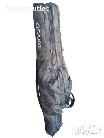 Много здрав калъф за три комплекта въдици с макари Osako Lux Rod Defender - 145, 165 и 195см, снимка 8 - Такъми - 55329369