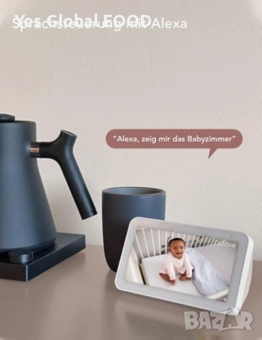Nooie WiFi baby monitor 360° 1080P с нощно виждане, снимка 3 - IP камери - 54549177