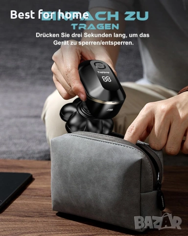 Мъжка самобръсначка Bald Razor 7D, подвижна, водоустойчива, за мокро и сухо бръснене, снимка 7 - Тримери - 54158744