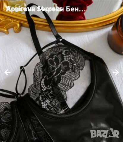 Кожено боди м л , снимка 3 - Корсети, бюстиета, топове - 54306231