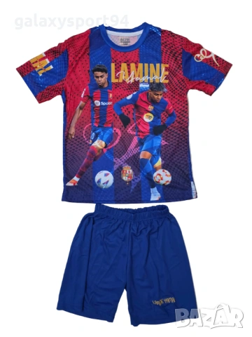 2026 Детски Екип Ламин Ямал Лилав Резервен Lamine Yamal Футболен комплект Барселона, снимка 4 - Футбол - 54160625