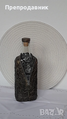 Ръчно изработена бутилка за вино, ракия или други напитки, снимка 6 - Буркани, бутилки и капачки - 54082372