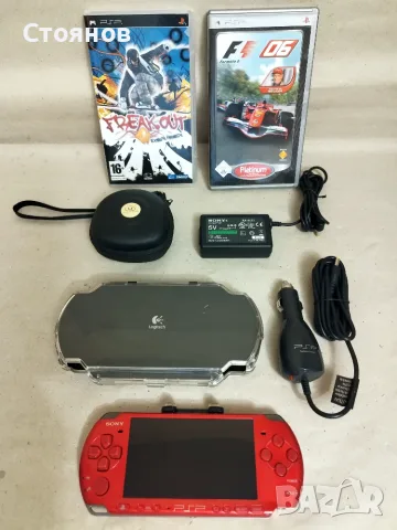 Уникат - Sony PSP 3008 RED + Лот аксесоари