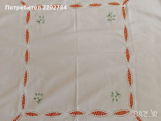 Битови, бродирани карета за маса , снимка 5 - Покривки за маси - 55639533