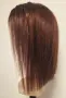 Естествена бразилска перука 40 см - Кестенява | Lace Front 13x4 | 100% човешка коса, снимка 6
