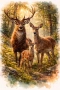 Дигитални картини елени, снимка 3