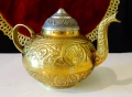 Бронзов чайник 380 гр.,Св.София,орнаменти. , снимка 4