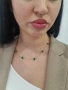 СРЕБЪРНО КОЛИЕ 925 С ПОЗЛАТА СЪС ЗЕЛЕН АХАТ, снимка 3