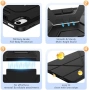 Нов Черен калъф за iPad 10.9/11 инча с магнитен капак и Auto Sleep/Wake кейс таблет Айпад, снимка 6