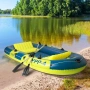 Надуваема лодка Hoberg YPP-4 за 4 човека с помпа, гребла и аксесоари, снимка 1