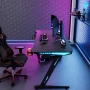 Професионално геймърско бюро 120см – LED осветление, снимка 5