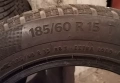 Продавам 2 броя зимни гуми 185.60.15 на 1 сезон дот 2021 Контентал , снимка 3