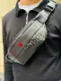 Нова Мъжка Черна Кожена Чанта Hugo Boss Emporio Armani Хюго Бос Армани , снимка 1