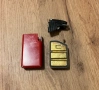 Автентична винтидж колекционерска газова запалка Flaminaire, матово червена, снимка 6
