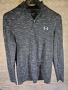 Оригинална мъжка спортна блуза с цип Under Armour 3/4 Zip Long Sleeve HeatGear Top – XL black motiff, снимка 1