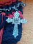 Ръчна изработка плетена чанта с кръст , снимка 3