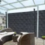 Антрацитна оградна лента 19 см x 35 м – UV устойчива, снимка 3