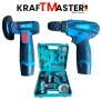 Акумулаторен ъглошлайф 76мм и двускоростен винтоверт KRAFT MASTER 24V 6AH , снимка 1