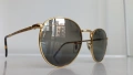 Ray-Ban New Round , унисекс, слънчеви очила с метална златиста рамка и поляризирани стъкла Chromance, снимка 4