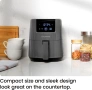 Компактен еър фрайър Chefman TurboFry Touch 2L с дигитален дисплей, снимка 3
