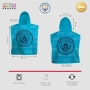Ново Официално Manchester City FC пончо за деца хавлия с качулка за плаж басейн 75x60 см, снимка 5