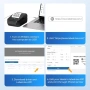 Нов Bluetooth термо етикетен принтер PM240 2 инча с 3 ролки етикети за дом офис училище, снимка 3