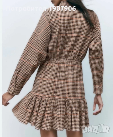 Рокля Zara, Xs размер, снимка 5 - Рокли - 45712744