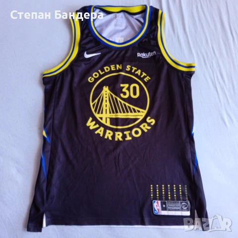 КАТО НОВ NIKE NBA STEPH CURRY 30 GOLDEN STATE WARRIORS Jersey SizeM оригинален потник Нaйк Стеф Къри