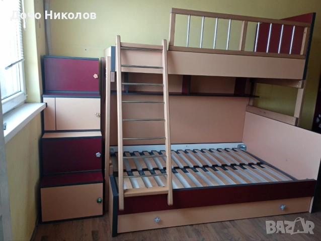 Продавам двуетажно детско легло, снимка 2 - Мебели за детската стая - 54414059